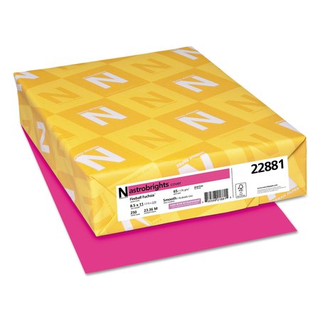 Neenah Paper Cardtock, FireballFuchsia, 250, PK250 22881
